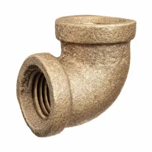 GRAINGER ZUSA-PF-10361 90 Deg. Elbow, Brass, 4 Inch X 4 Inch Fitting Pipe Size, Female Npt X Female Npt | CQ7GJP 60VN51