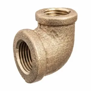 GRAINGER ZUSA-PF-10403 90 Deg. Elbow Reducer, Brass, 2 Inch X 1 Inch Fitting Pipe Size, Female Npt X Female Npt | CQ7GHU 60VN64