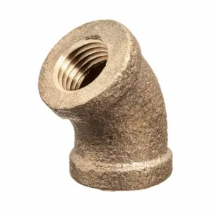 GRAINGER ZUSA-PF-10427 45 Deg. Elbow, Brass, 1 1/4 Inch X 1 1/4 Inch Fitting Pipe Size, Female Bspt X Female Bspt | CQ7GGB 60VN09