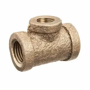 GRAINGER ZUSA-PF-10473 Reducing Branch Tee, Brass, 1 X 3/4 X 1 Inch Fitting Pipe Size, Class 125 | CQ7GVC 60VP31