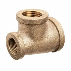 GRAINGER ZUSA-PF-10514 Dual Reducing Tee, Brass, 1 Inch X 1/2 Inch X 3/4 Inch Fitting Pipe Size, Class 125 | CQ7GLF 60VN39