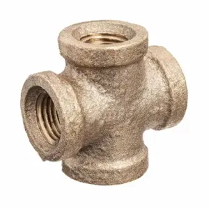 GRAINGER ZUSA-PF-10533 Cross, Brass, 2 1/2 Inch X 2 1/2 Inch X 2 1/2 Inch X 2 1/2 Inch Fitting Pipe Size | CQ7HCK 60VN37