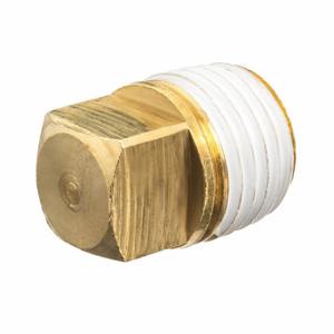 GRAINGER ZUSA-PF-10742 Square Head Plug, Brass, 4 Inch Fitting Pipe Size | CQ7HAG 60VX17