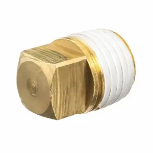 GRAINGER ZUSA-PF-10738 Square Head Plug, Brass, 1 1/2 Inch Fitting Pipe Size, Male Npt, Class 125 | CQ7GYL 60VX10