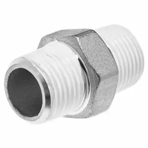 GRAINGER ZUSA-PF-414 Hex Nipple, 3/8 Inch X 3/8 Inch Fitting Pipe Size | CQ7HYY 60VJ51