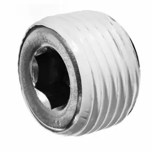 GRAINGER ZUSA-PF-450 Hex Socket Plug, 1 1/4 Inch Fitting Pipe Size, Male Npt, Class 150, Stainless Steel | CQ7HZB 60VJ58