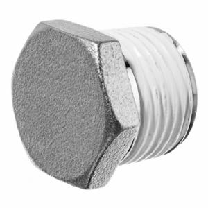GRAINGER ZUSA-PF-8343 Hex Head Plug, 1/2 Inch Fitting Pipe Size, Male Bspt, Class 150, Stainless Steel | CQ7HWF 60VJ15
