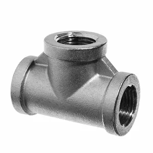 GRAINGER ZUSA-PF-7479 Tee, 1/4 Inch X 1/4 Inch X 1/4 Inch Fitting Pipe Size, Class 150, Stainless Steel | CQ7JHW 60VH29