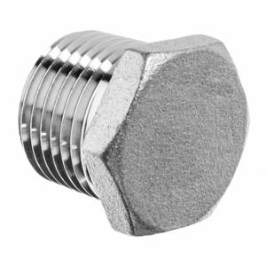GRAINGER ZUSA-PF-8262 Hex Head Plug, 1 1/2 Inch Fitting Pipe Size, Male Bspt, Class 150, Plug, Stainless Steel | CQ7HVQ 60VE42