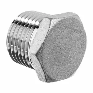 GRAINGER ZUSA-PF-7552 Hex Head Plug, 1/2 Inch Fitting Pipe Size, Male Bspt, Class 150, Plug, Stainless Steel | CQ7HWC 60VG83