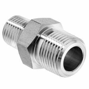 GRAINGER ZUSA-PF-7833 Reducing Hex Nipple, 304 Stainless Steel, 1/2 X 3/8 Inch Fitting Pipe Size | CQ7JCL 60VF85
