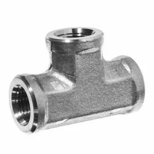 GRAINGER ZUSA-PF-7887 Tee, 1/4 Inch X 1/4 Inch X 1/4 Inch Fitting Pipe Size, Stainless Steel | CQ7JHX 60VF34