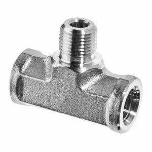 GRAINGER ZUSA-PF-7896 Branch Tee, 3/8 Inch X 3/8 Inch X 3/8 Inch Fitting Pipe Size, Stainless Steel | CQ7HLX 60VF16