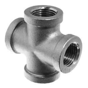 GRAINGER ZUSA-PF-9551 Cross, Aluminum, 1 Inch X 1 Inch X 1 Inch X 1 Inch Fitting Pipe Size, Class 150 | CP7KUP 60PX59