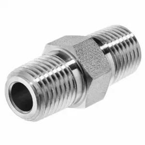 GRAINGER ZUSA-PF-8003 Straight Adapter, Steel, 1/4 Inch X 1/4 Inch Fitting Pipe Size | CQ7KER 60VX91