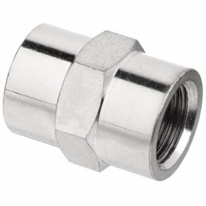 GRAINGER ZUSA-PF-9014 Coupling, Nickel-Plated Brass, 1/2 Inch X 1/2 Inch Fitting Pipe Size | CQ7GKY 60VT95