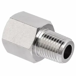 GRAINGER ZUSA-PF-9026 Reducing Adapter, Nickel-Plated Brass, 1/2 Inch X 1/4 Inch Fitting Pipe Size | CQ7GUN 60VU18