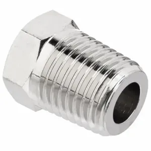 GRAINGER ZUSA-PF-9030 Hex Bushing, Nickel-Plated Brass, 3/8 Inch X 1/4 Inch Fitting Pipe Size | CQ7HCG 60VU04