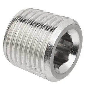 GRAINGER ZUSA-PF-9062 Hex Plug, Nickel-Plated Brass, 1/8 Inch Fitting Pipe Size, Male Nptf, Class 1000 | CQ7GRL 60VU08