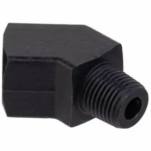 GRAINGER ZUSA-PF-9107 45 Deg. Elbow Adapter, Black Zinc-Plated Brass, 3/8 Inch X 3/8 Inch Fitting Pipe Size | CQ7GFV 60VT19