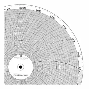 GRAPHIC CONTROLS BN 24001661-042 Circular Paper Chart, 10.3 Inch Chart Dia, -250 to 150, 100 Pack | CR3HGM 19D965