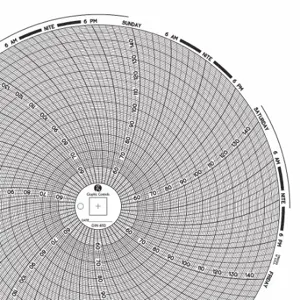 GRAPHIC CONTROLS Chart 450 Circular Paper Chart, 8 Inch Chart Dia, 50 Deg to 150 Deg F/C, 60 Pack | CR3HNX 30ZY34