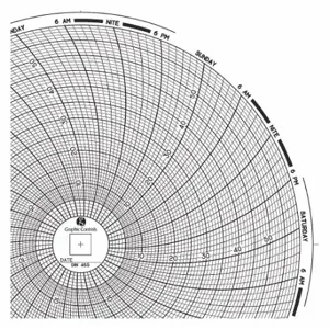 GRAPHIC CONTROLS Chart 465 Circular Paper Chart, 8 Inch Chart Dia, 0 to 60, 60 Pack | CR3HNC 30ZY21