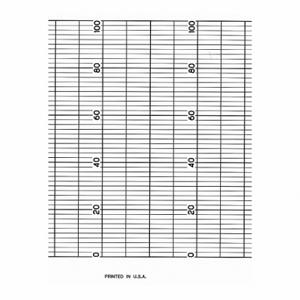 GRAPHIC CONTROLS CLH GD204552 Strip Chart, Fanfold, 0 To 100, 52 Ft Chart Lg, Eurotherm Chessel Recorders | CR3HCP 5MEW0