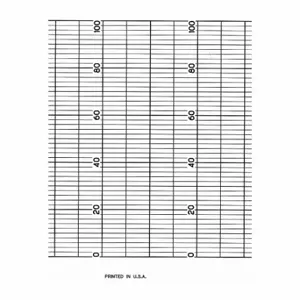 GRAPHIC CONTROLS CLH GD204552 Strip Chart, Fanfold, 0 To 100, 52 Ft Chart Lg, Eurotherm Chessel Recorders | CR3HCP 5MEW0