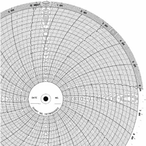 GRAPHIC CONTROLS CLH GDTW0050U050 Circular Paper Chart, 10 Inch Chart Dia, 0 to 50, 100 Pack | CR3HQB 5MDV6