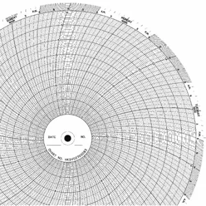 GRAPHIC CONTROLS CLH HKSV0070S083 Circular Paper Chart, 10 Inch Chart Dia, 0 to 14, 100 Pack | CR3HDF 5MDX7