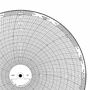 GRAPHIC CONTROLS CLH HKSV0070S718 Circular Paper Chart, 10 Inch Chart Dia, 0 to 14, 100 Pack | CR3HDJ 5MDZ3