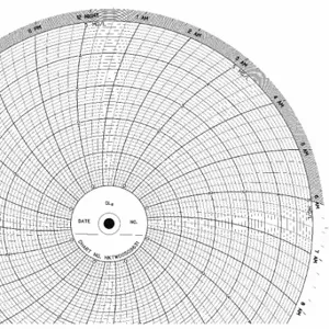 GRAPHIC CONTROLS CLH HKTW0050S631 Circular Paper Chart, 10 Inch Chart Dia, 0 to 5, 100 Pack | CR3HQU 5MDZ2