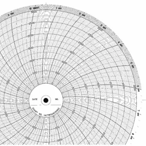 GRAPHIC CONTROLS CLH HKTW0060S965 Circular Paper Chart, 10 Inch Chart Dia, 0 to 3000, 100 Pack | CR3HQQ 5MDY8