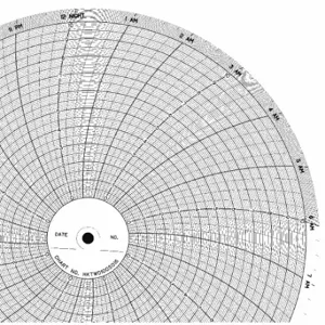 GRAPHIC CONTROLS CLH HKTW0100S016 Circular Paper Chart, 10 Inch Chart Dia, 0 to 10, 100 Pack | CR3HCR 5MDW4