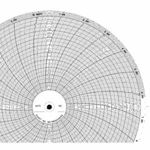GRAFIKSTEUERUNGEN CLH HKTW0100S299 Kreisförmiges Papierdiagramm, 10 Zoll Diagrammdurchmesser, 0 bis 30, 100er-Pack | CR3HEJ 5MDX2