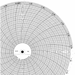 GRAPHIC CONTROLS CLH HKTW0100S300 Circular Paper Chart, 10 Inch Chart Dia, 0 to 20, 100 Pack | CR3HDR 5MDX6