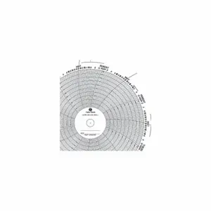 GRAPHIC CONTROLS MCI P 0-100-8-S Circular Paper Chart, 8 Inch Chart Dia, 0 to 100, 100 Pack | CR3HMP 21EK57