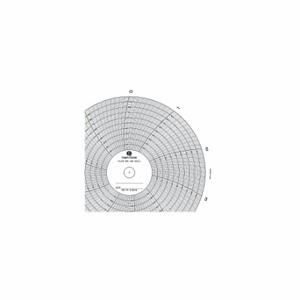 GRAPHIC CONTROLS MCI PV 0-100-8 kreisförmiges Papierdiagramm, 8 Zoll Diagrammdurchmesser, 0 bis 100, 100er-Pack | CR3HMM 21EK58