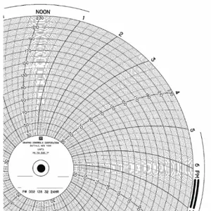 GRAPHIC CONTROLS PW 00213832 24H Circular Paper Chart, 10 Inch Chart Dia, 30 to 230, 100 Pack | CR3HFM 5MEN7