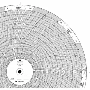 GRAPHIC CONTROLS PW 00214763 Circular Paper Chart, 10 Inch Chart Dia, -30 to 70, 100 Pack | CR3HFP 5MEP9