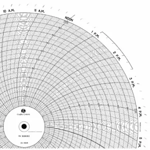 GRAPHIC CONTROLS PW 00215303 Circular Paper Chart, 11.8 Inch Chart Dia, 0 to 200, 100 Pack | CR3HHM 5MER2