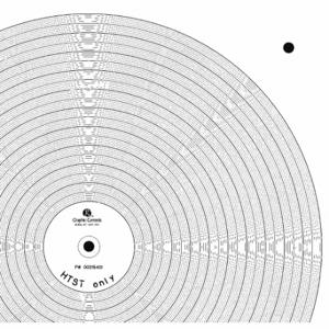 GRAFIKSTEUERUNGEN PW 00215401 Runde Papierkarte, 11.8 Zoll Diagrammdurchmesser, 100er-Pack | CR3HHV 5MER5