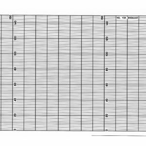 GRAFIKSTEUERUNGEN YOK B953ACL Streifendiagramm, Endlosfaltung, 0 bis 1200, 66 Fuß Diagrammblatt, Yokagawa-Recorder | CR3HCB 5MEW7