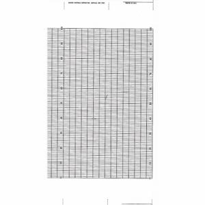 GRAFIKSTEUERUNGEN YOK B9627RY Streifendiagramm, Endlosfaltung, 0 bis 100, 99 Fuß Diagrammblatt, Yokagawa-Recorder | CR3HBX 5MEY9
