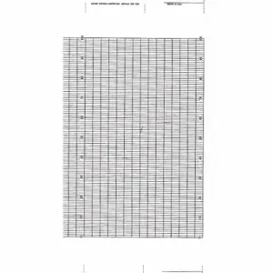 GRAPHIC CONTROLS YOK B9627RY Strip Chart, Fanfold, 0 To 100, 99 Ft Chart Lg, Yokagawa Recorders | CR3HBX 5MEY9