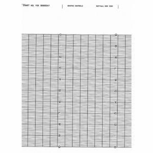 GRAFISCHE STEUERUNGEN YOK B9855AY Streifendiagramm, Endlosfaltung, 0 bis 10, 99 Fuß Diagrammlänge, Yokagawa-Recorder, 1 Packung Menge | CR3HBP 5MEZ1