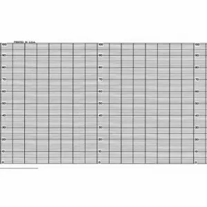 GRAPHIC CONTROLS YOK E9721NA Strip Chart, Fanfold, 0 To 100, 26 Ft Chart Lg, Yokagawa Recorders, 2 PK | CR3HBR 5MEZ3