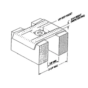 GRATING FASTENERS SSGT-F Grating Clip, Top, 316Ss, 100PK | CD6GRK