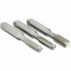 GREENFIELD THREADING 318779 Three Piece Tap Kit, 1/4 Inch Size-28 Tap Thread Size, 5/8 Inch Thread Length, Left Hand | CR3HVF 53PV26